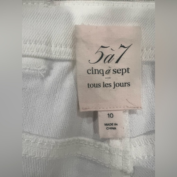 CINQ A SEPT Haylie High-Rise Embellished Slit Flare Jeans - Picture 4 of 5